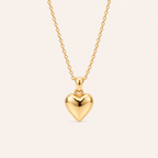 Heart Pendant Necklace Gold