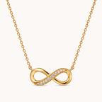 Infinity Pendant Necklace Gold