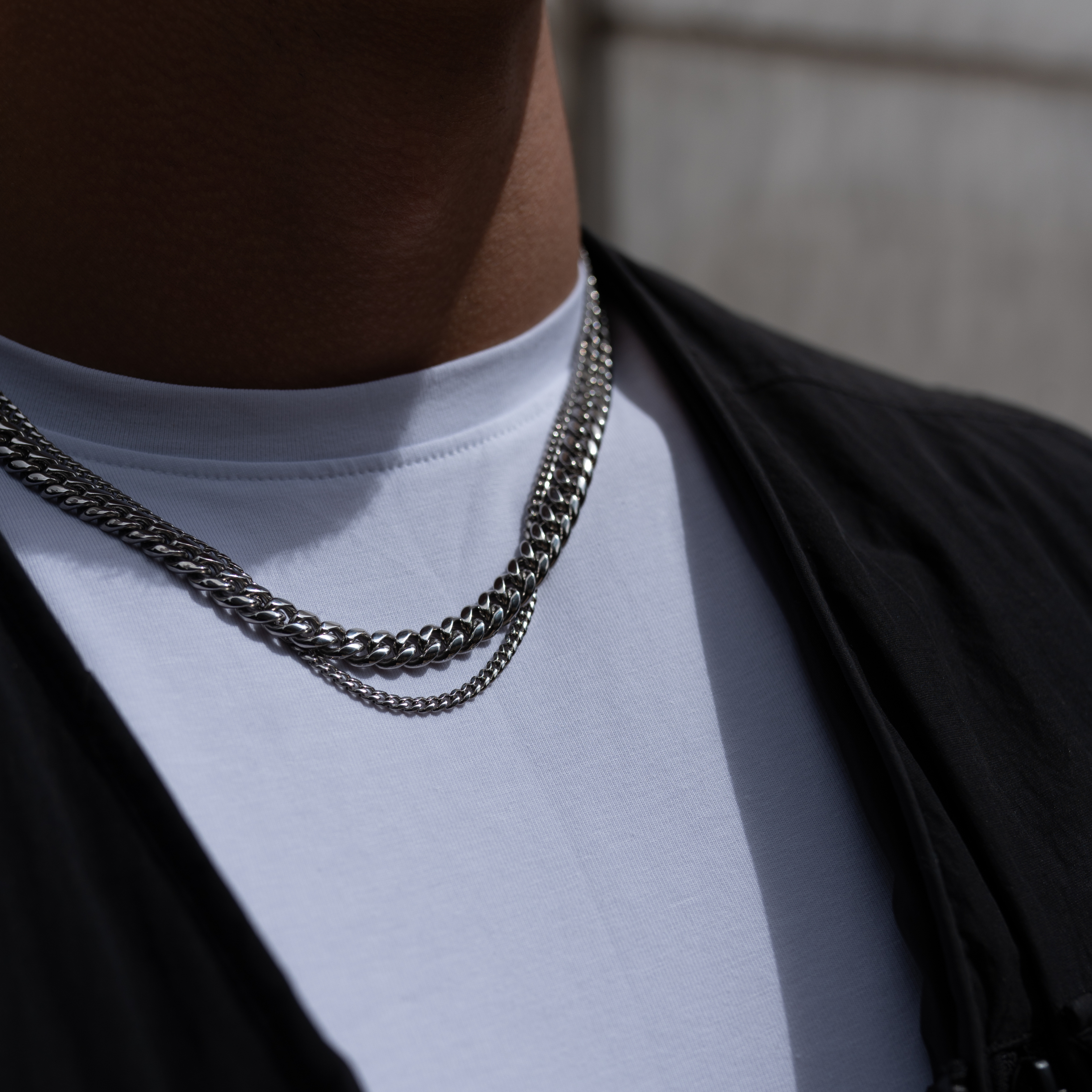 Cuban Link Chain Silver 8MM