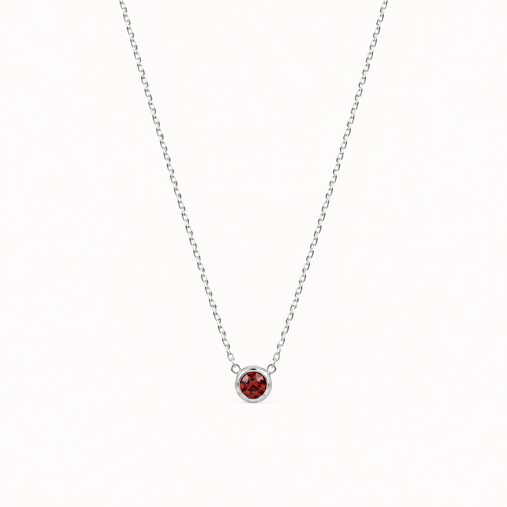 Birthstone Pendants Silver