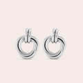 Layered Earrings Silver