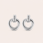 Layered Earrings Silver