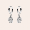 Compass Earrings Silver