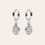 Compass Earrings Silver