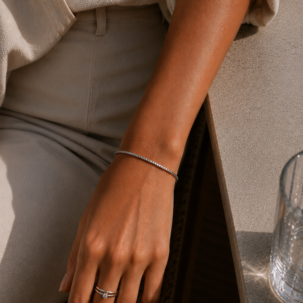 Box Bracelet Silver