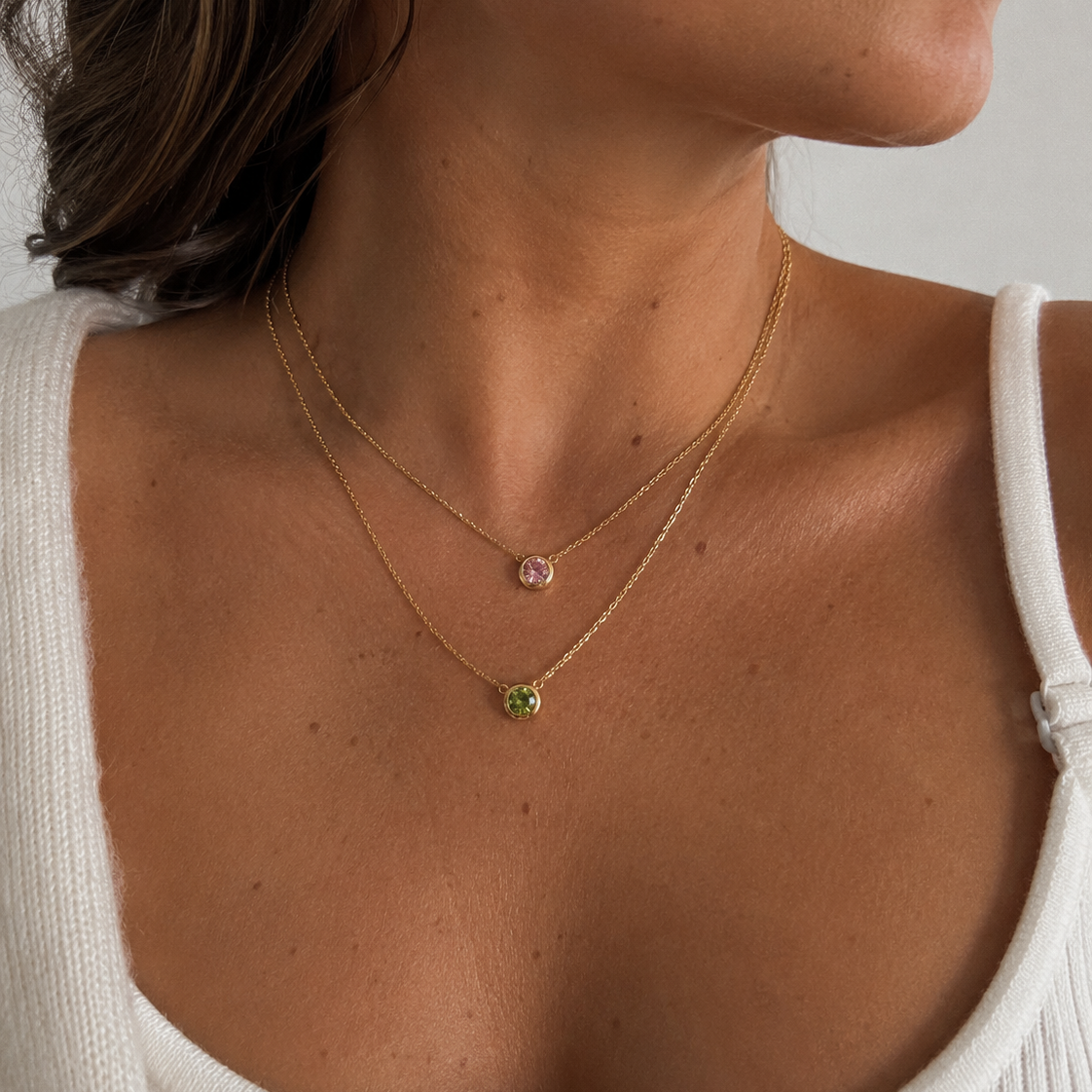 Birthstone Pendants Gold