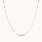 Box Necklace Silver