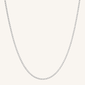 Box Necklace Silver