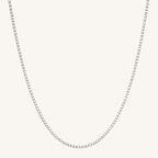 Box Necklace Silver