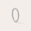Rope Ring Silver