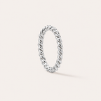 Rope Ring Silver