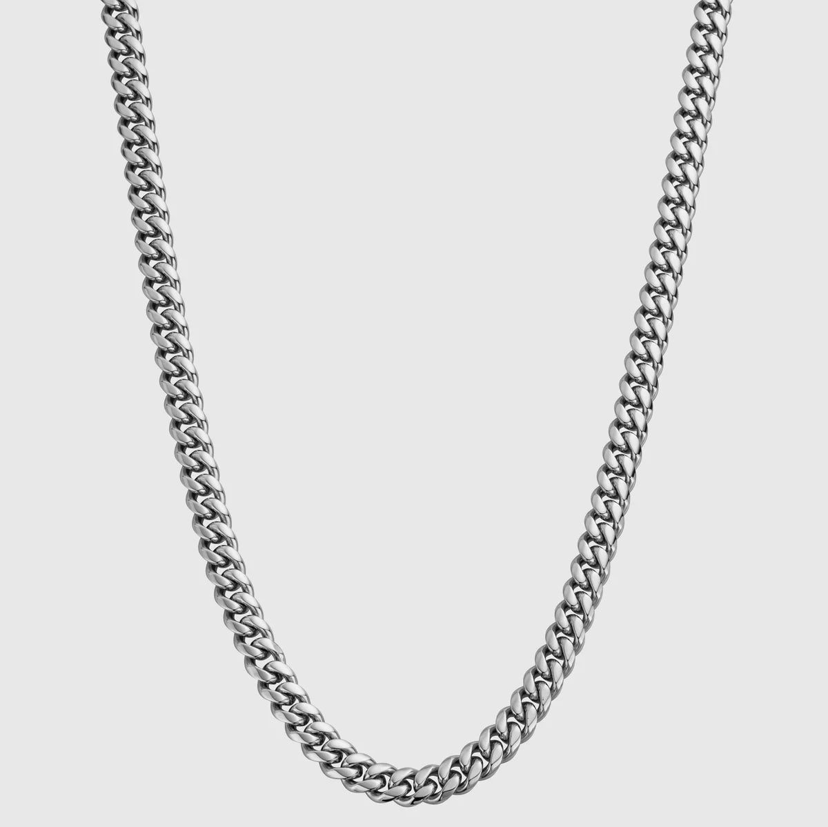 Cuban Link Chain Silver 8MM