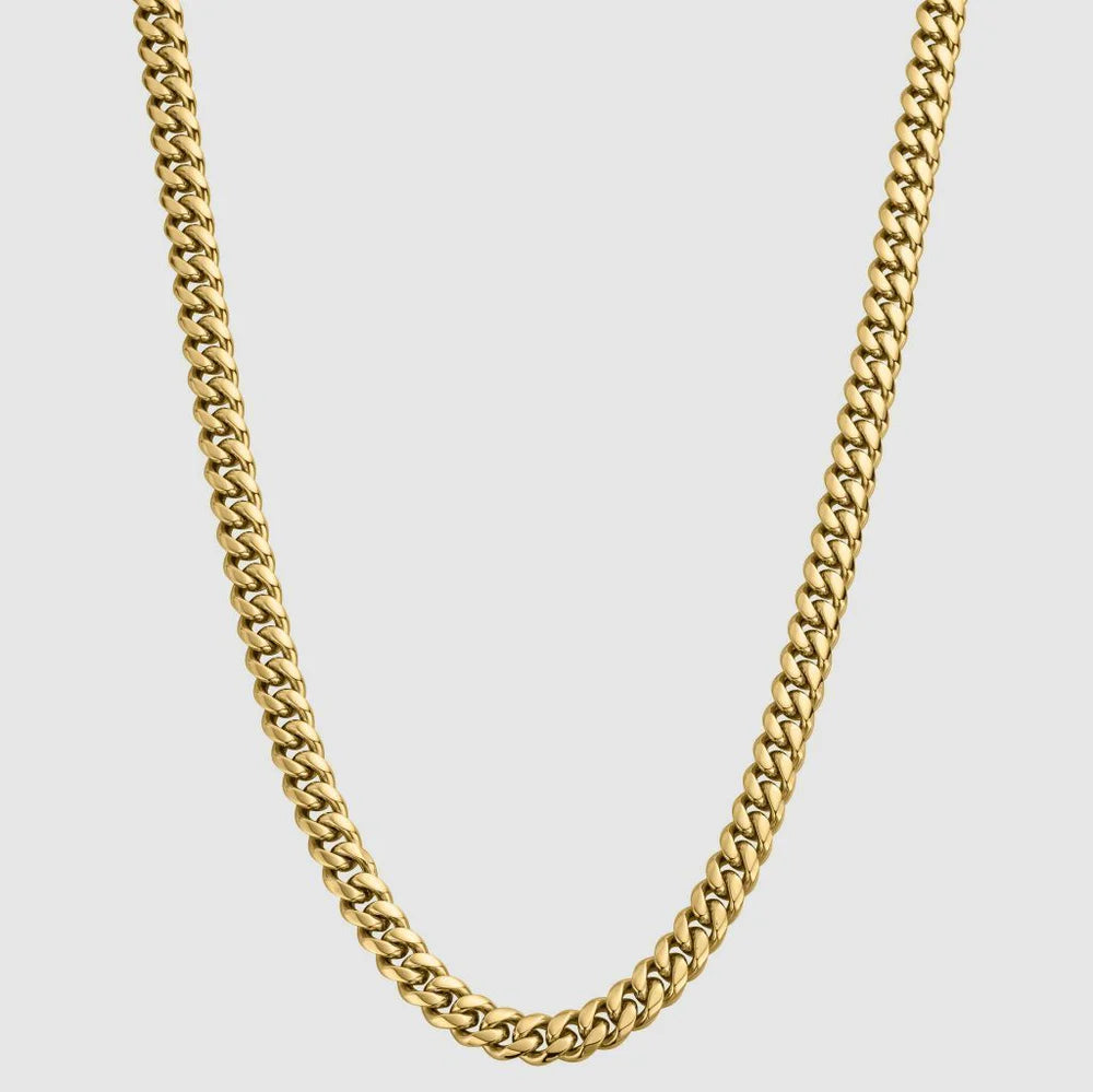 Cuban Link Ketting Goud 8MM
