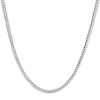 Cuban Link Chain Silver 3MM