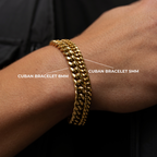 Cuban Link Pulsera Dorada 8MM


