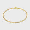 Cuban Link Armband Guldfärgad 2MM
