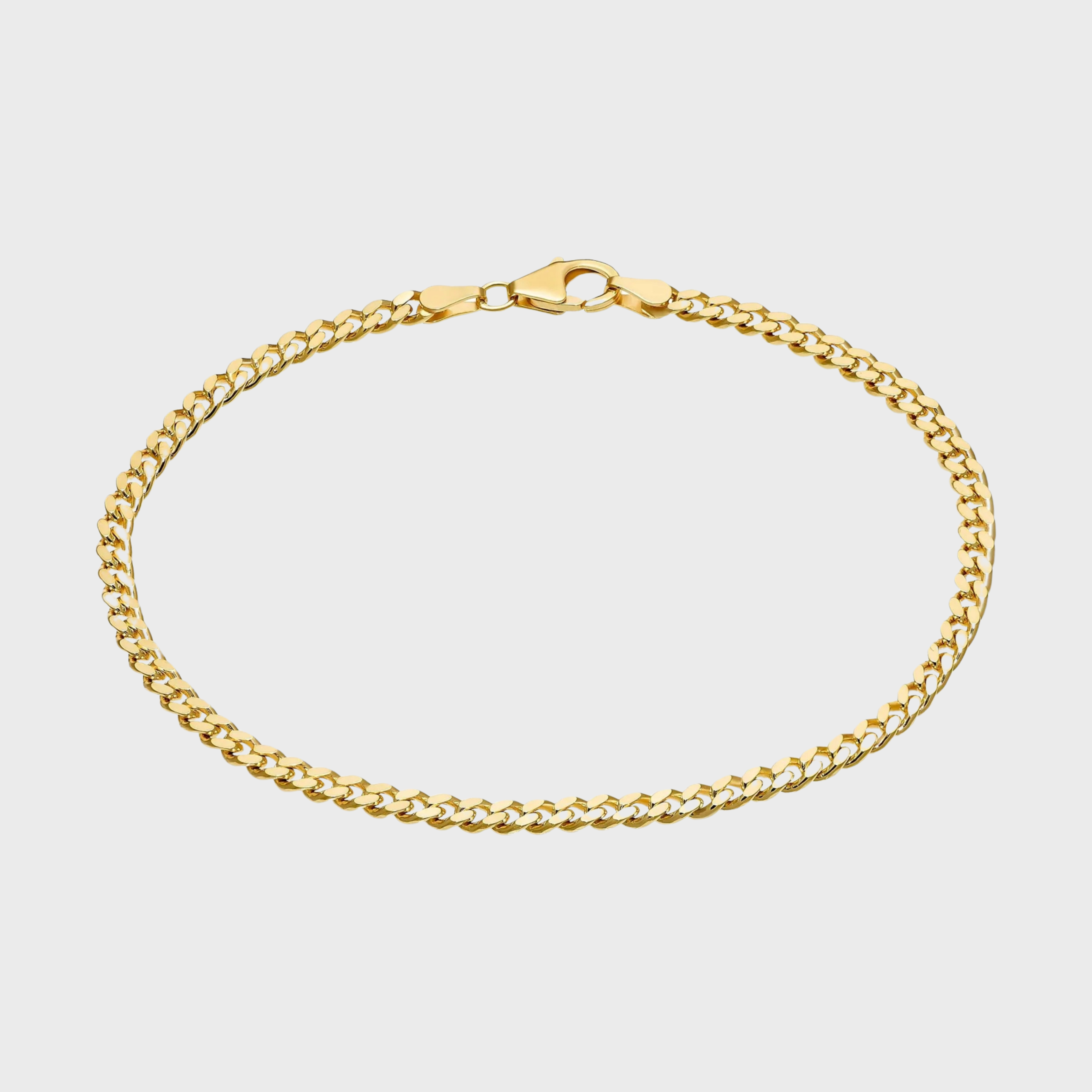 Cuban Link Armband Guldfärgad 2MM
