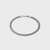 Cuban Link Pulsera Plateada 5MM

