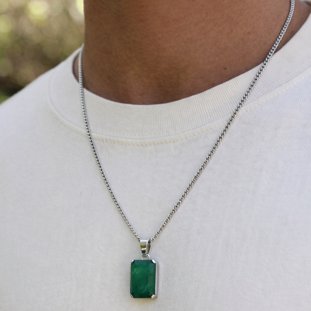 Void Aventurine Pendant Silver