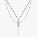 Minimal Pendant Set Silver