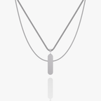 Minimal Pendant Set Silver