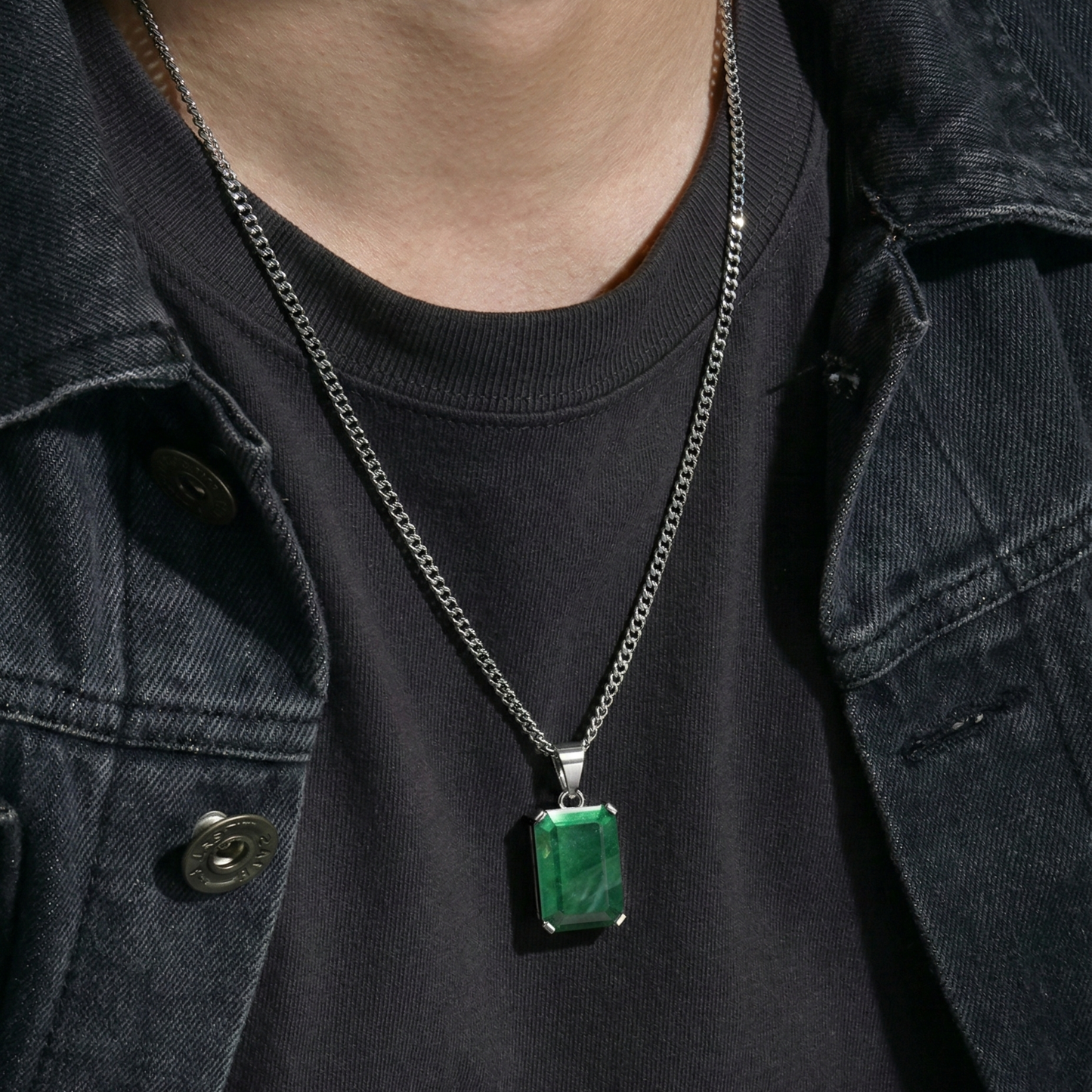 Void Aventurine Pendant Silver