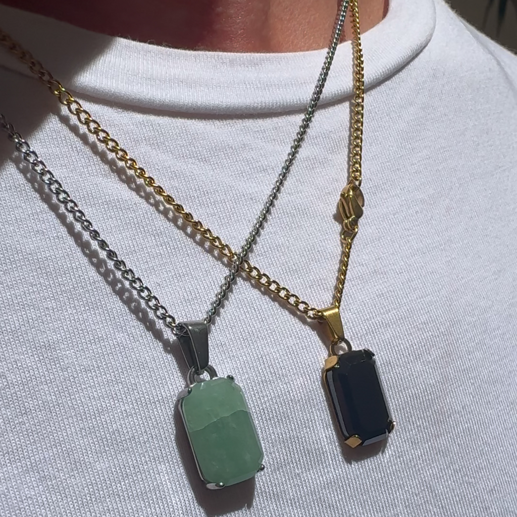 Void Aventurine Pendant Silver