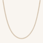 Tennis Necklace Gold