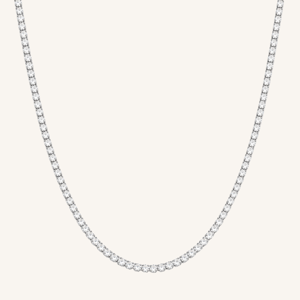 Tennis Necklace Silver