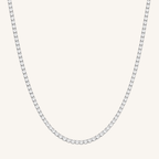 Tennis Necklace Silver