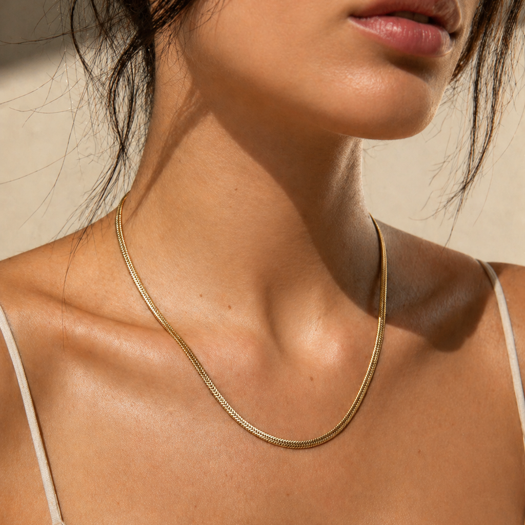 Snake Necklace Gold