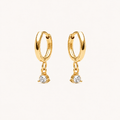 Diamond Drop Earrings Gold