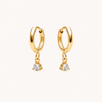 Diamond Drop Earrings Gold