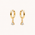 Diamond Drop Earrings Gold