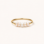 Mini Pearls Ring Gold