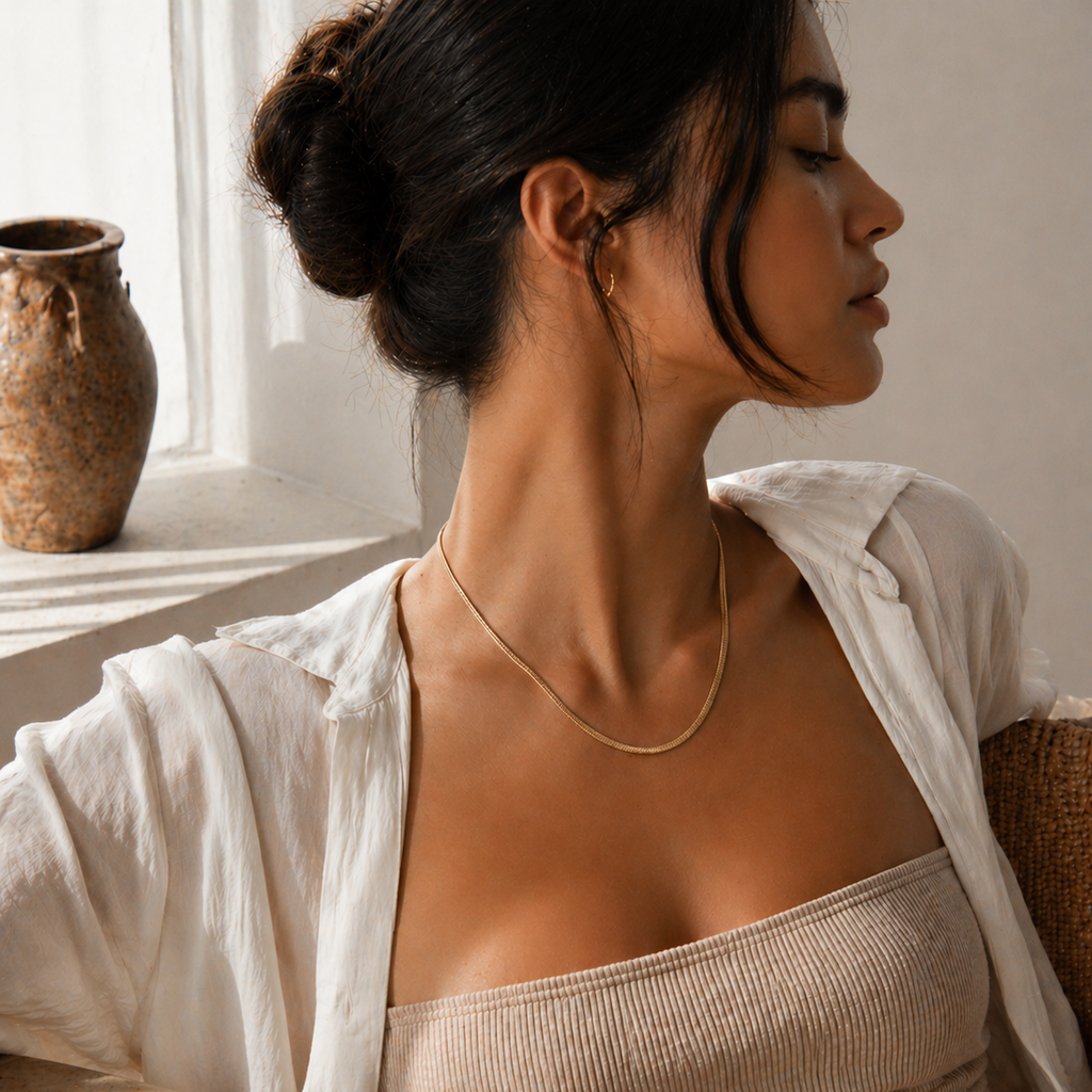 Snake Necklace Gold
