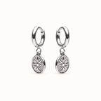 Compass Earrings Silver