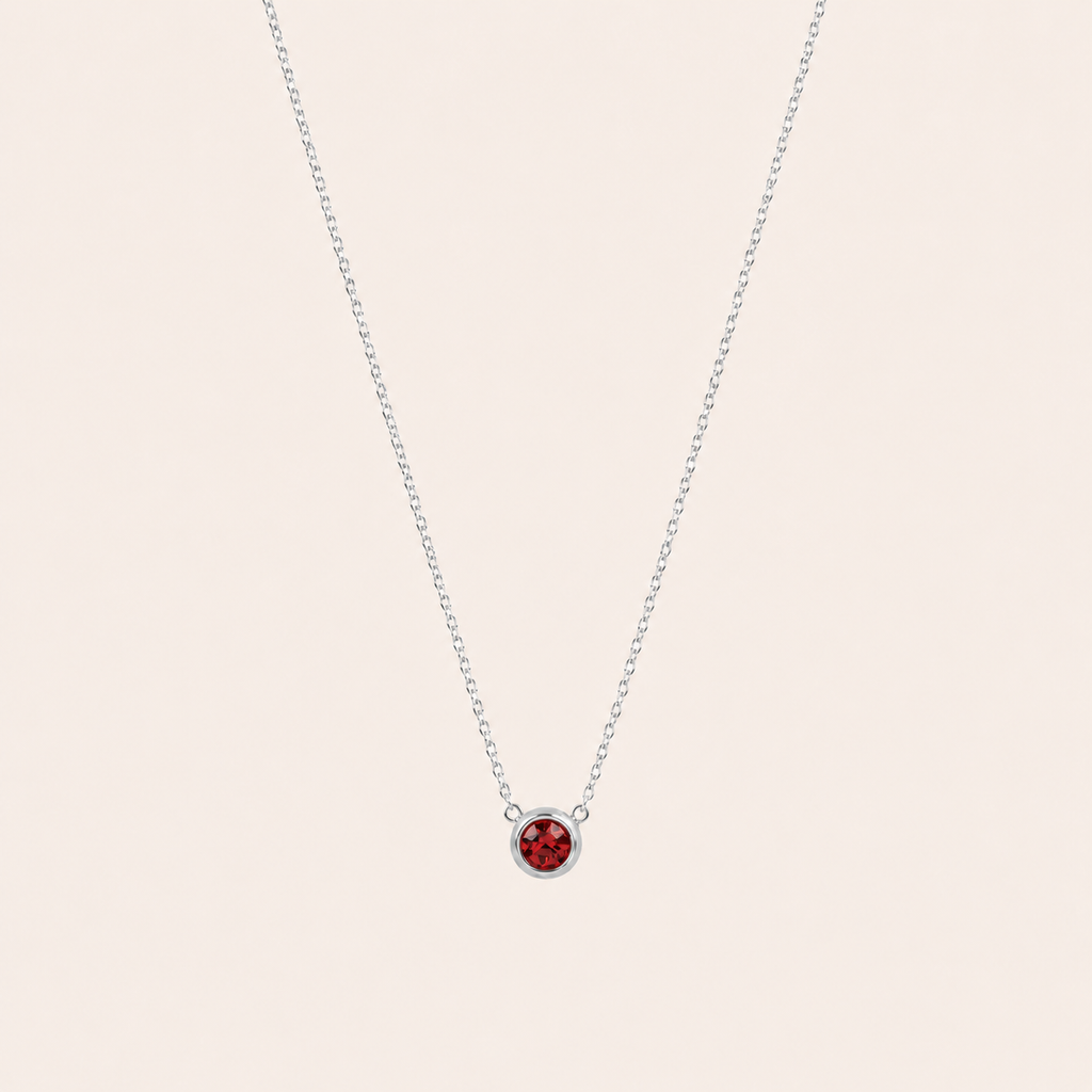Birthstone Pendants Silver