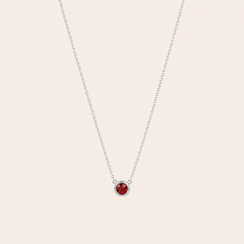 Birthstone Pendants Silver