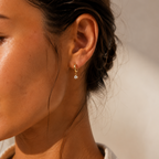 Diamond Drop Earrings Gold
