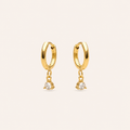 Diamond Drop Earrings Gold