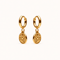 Compass Earrings Gold