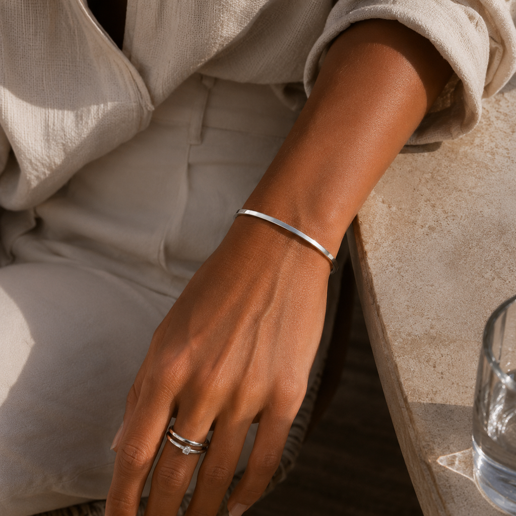 Line Cuff Silver