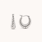Croissant Hoops Silver