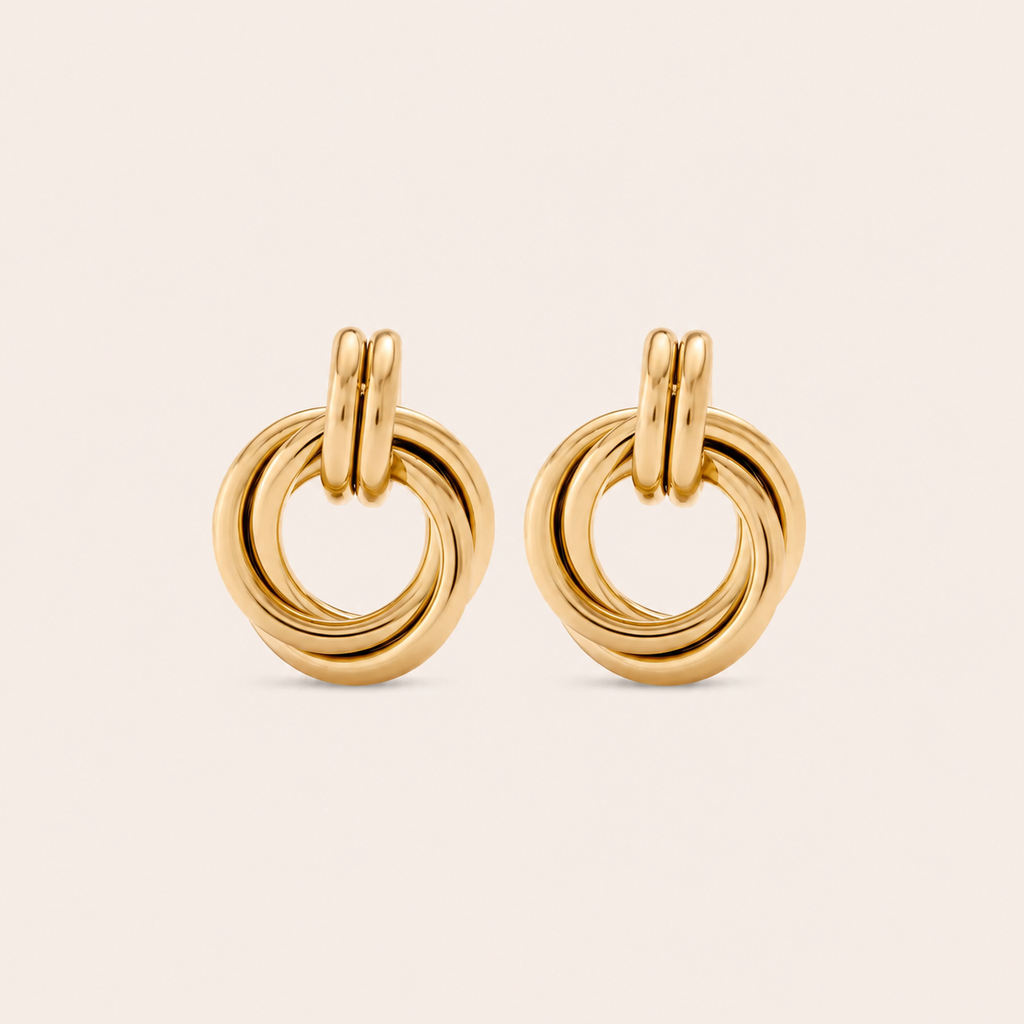 Layered Earrings Gold