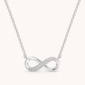 Infinity Pendant Necklace Silver