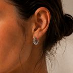 Croissant Hoops Silver
