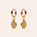 Compass Earrings Gold
