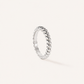 Rope Ring Silver