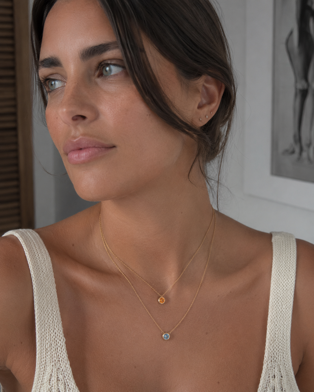 Birthstone Pendants Gold